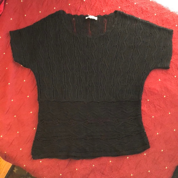 Coldwater Creek Sweaters - Lacy Black Sweater